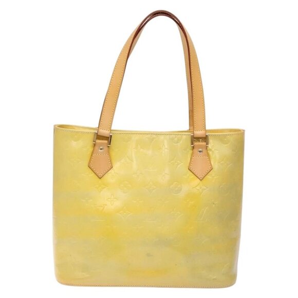 LOUIS VUITTON Monogram Vernis Houston Hand Bag Gris M91053 LV Auth ti3378 - Picture 1 of 15